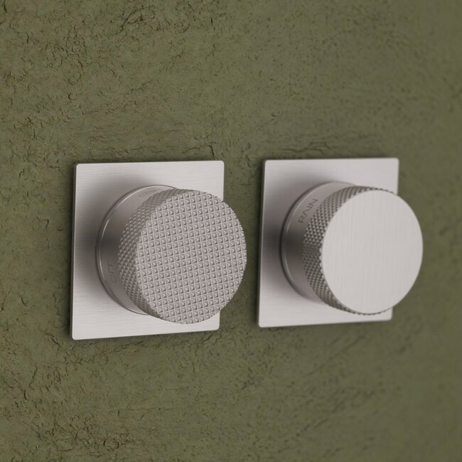 Como Nikkel Inbouw Doucheset Como Mood60 | Thermostatische Regendouche Ø30 cm met Inbouwdeel