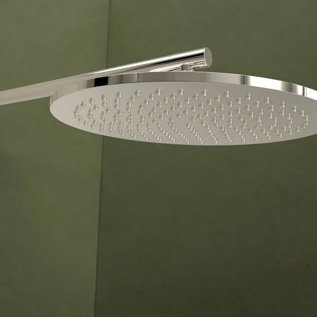 Como Nikkel Inbouw Doucheset Como Mood60 | Thermostatische Regendouche Ø30 cm met Inbouwdeel