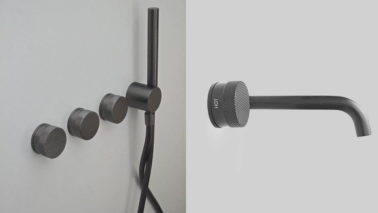 Como Mood 60 gunmetal badkamer kranen