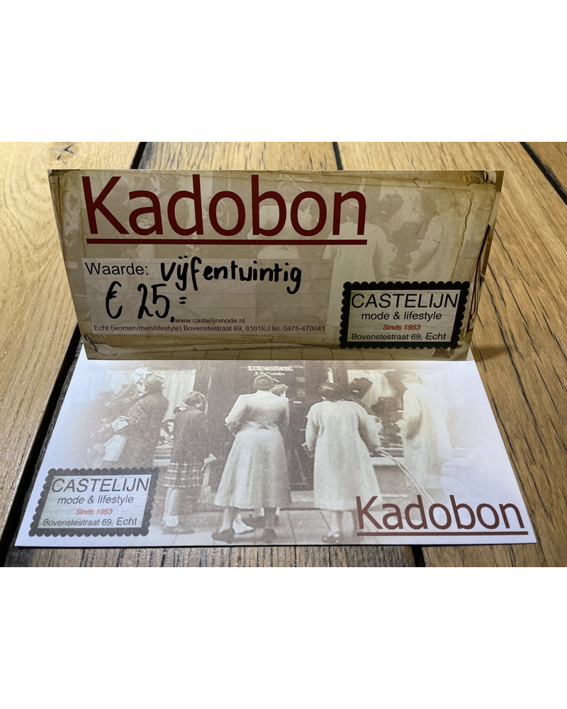Kadobon 25 euro