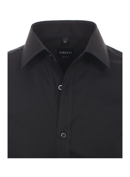 Venti 001420 800 Zwart basis shirt bodyfit