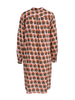 Milano 31-6019-5046 1300/ orange print / buttoned dress with collar