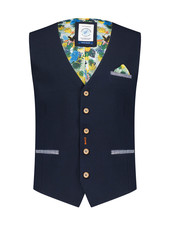 A Fish Named Fred 26.01.142 Waistcoat navy bubble