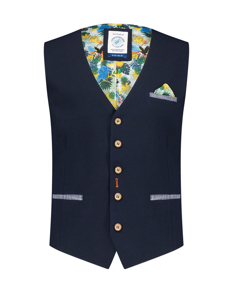 A Fish Named Fred 26.01.142 Waistcoat navy bubble