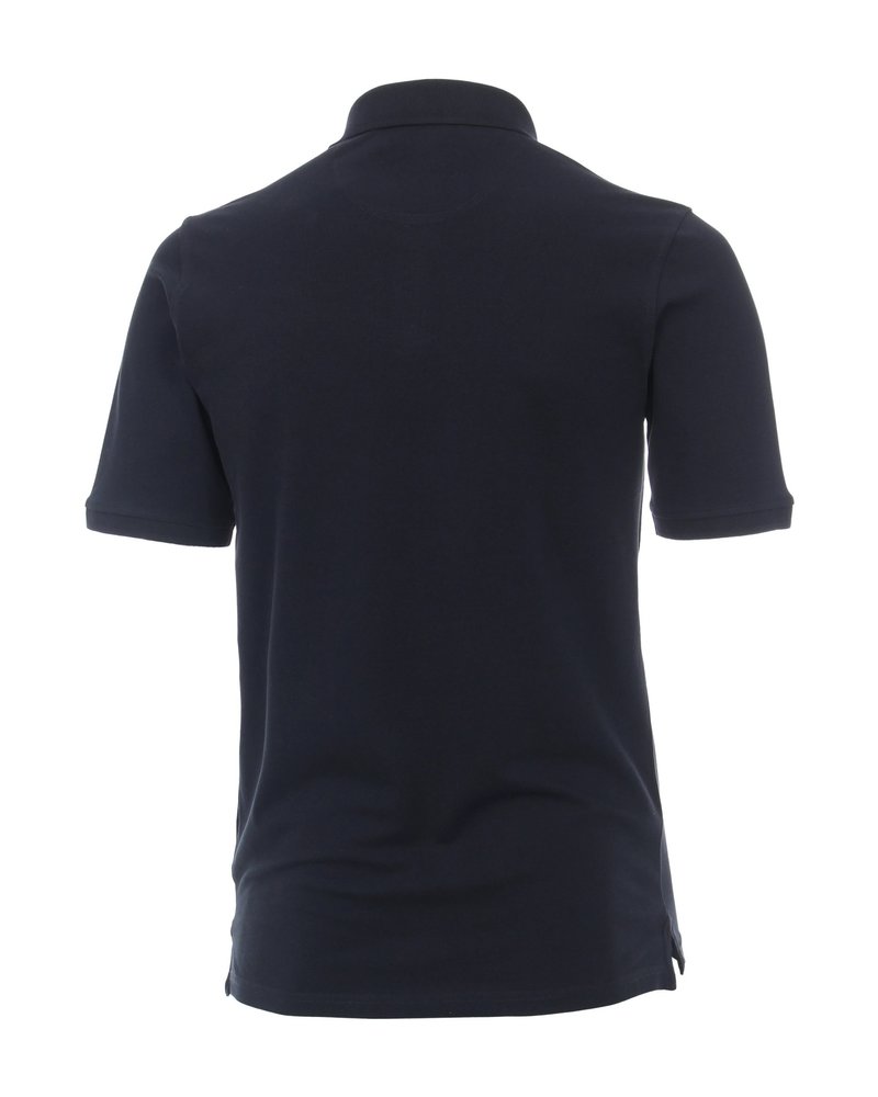 Casamoda 004470-105 polo D.Blauw stretch