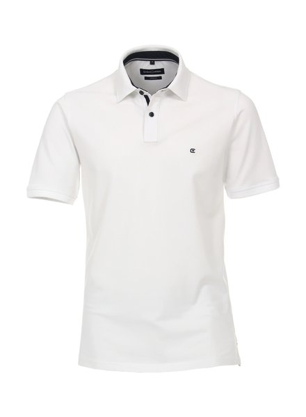 Casamoda 004470-000 polo Wit stretch