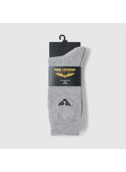 PME LEGEND Socks cotton blend 940 Mid Grey Melee