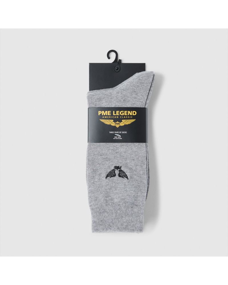 PME LEGEND Socks cotton blend 940 Mid Grey Melee