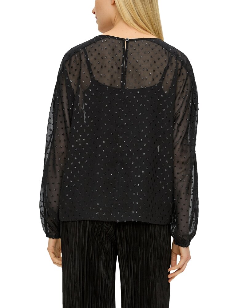 S.olver 10.2.11.10.100 blouse 9999 zwart