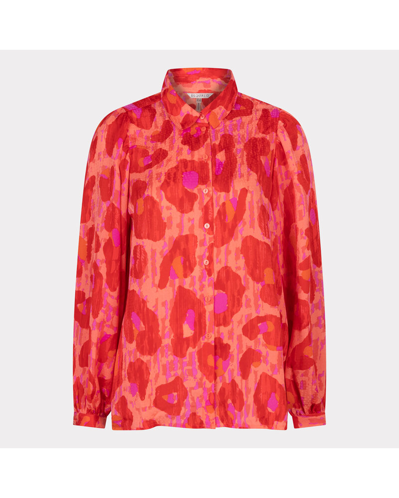 Esqualo SP24.15001 blouse basic Fancy Animal print