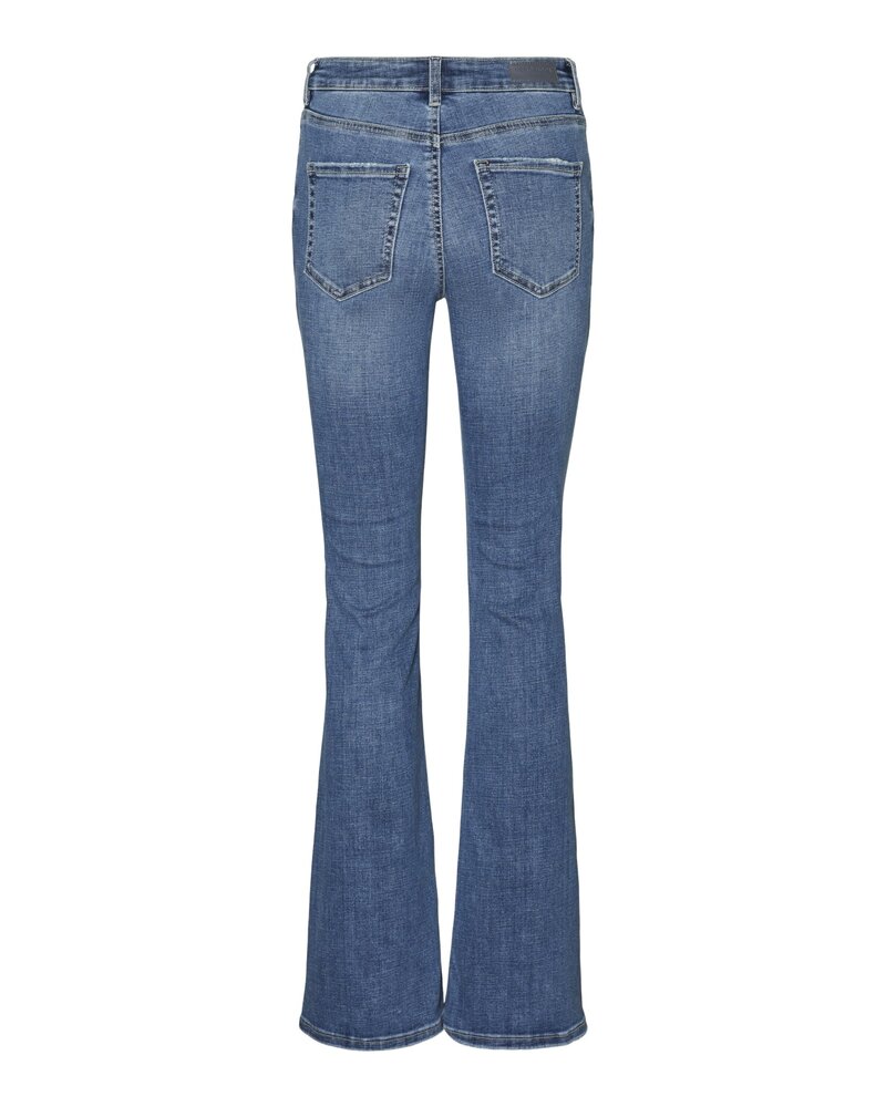 Vero moda 10302478 Medium Blue Denim vmflah mr flared Jeans l1347 Ga Noos