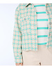 Esqualo SP24.19005 Blazer midi check Off White/Blue