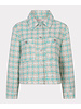 Esqualo SP24.19005 Blazer midi check Off White/Blue