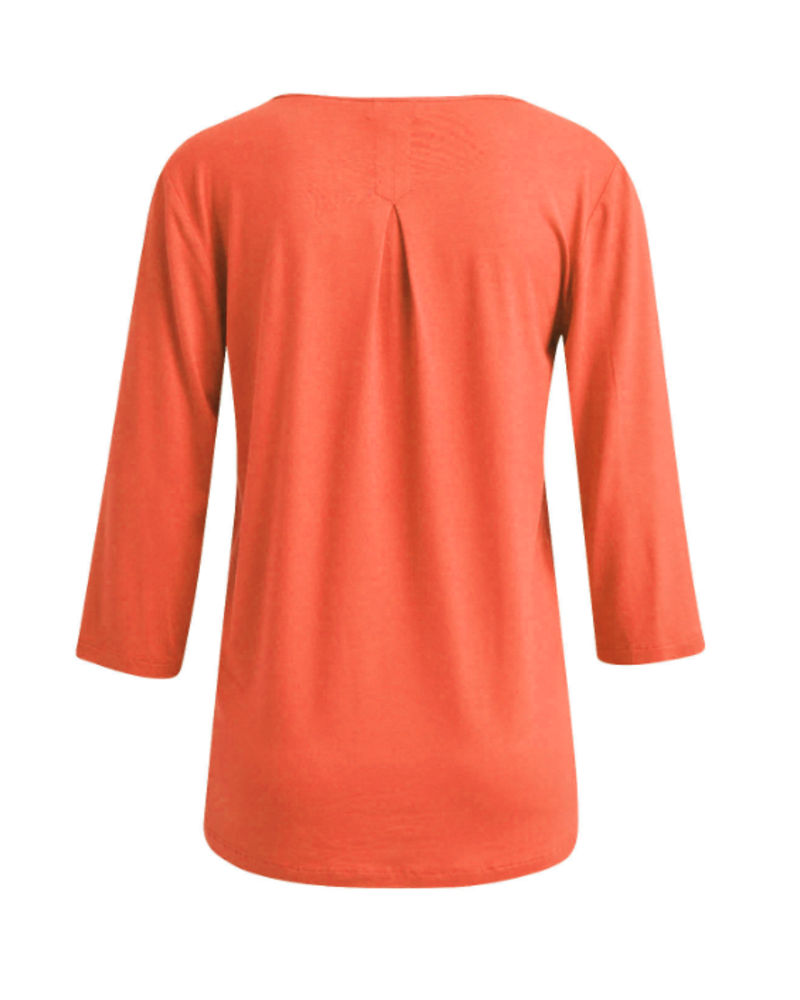 Milano 31-7401-8597-A 300/ orange / Jersey Blouse with woven front and chestpockets