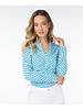 Esqualo SP24.30010 Blouse gathering Bayside 999 print