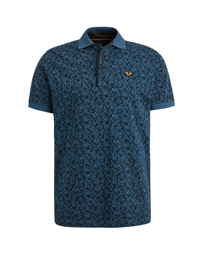 PME LEGEND PPSS2402852 Short sleeve polo pique all over print