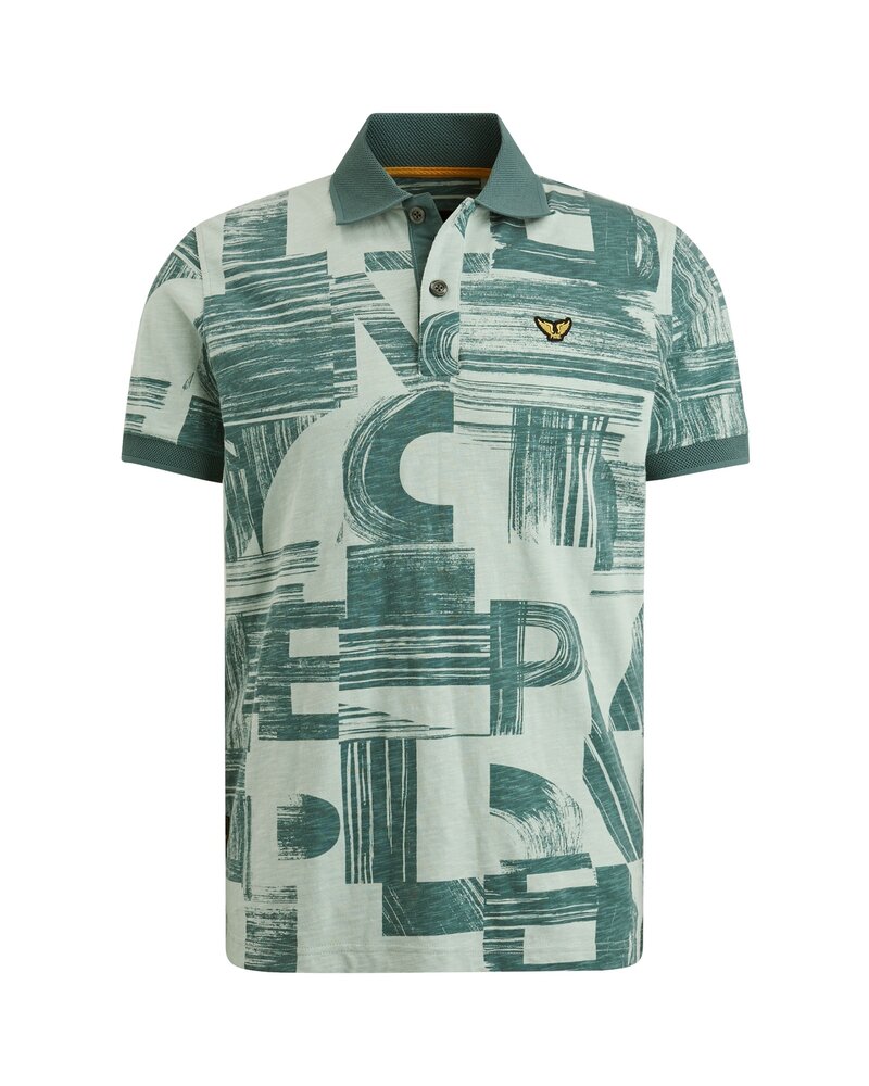 PME LEGEND PPSS2403859 Short sleeve polo Single jersey AOP