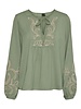 Vero moda 10306639 Donker groen blouse