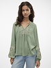 Vero moda 10306639 Donker groen blouse