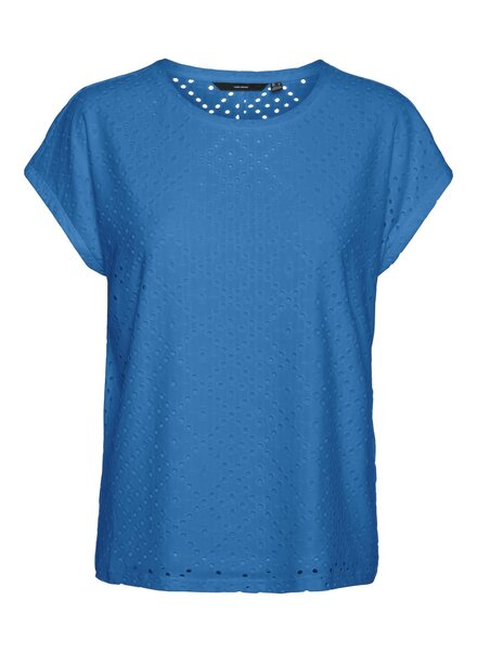 Vero moda VMTASSA SS TOP JRS GA Ibiza Blue