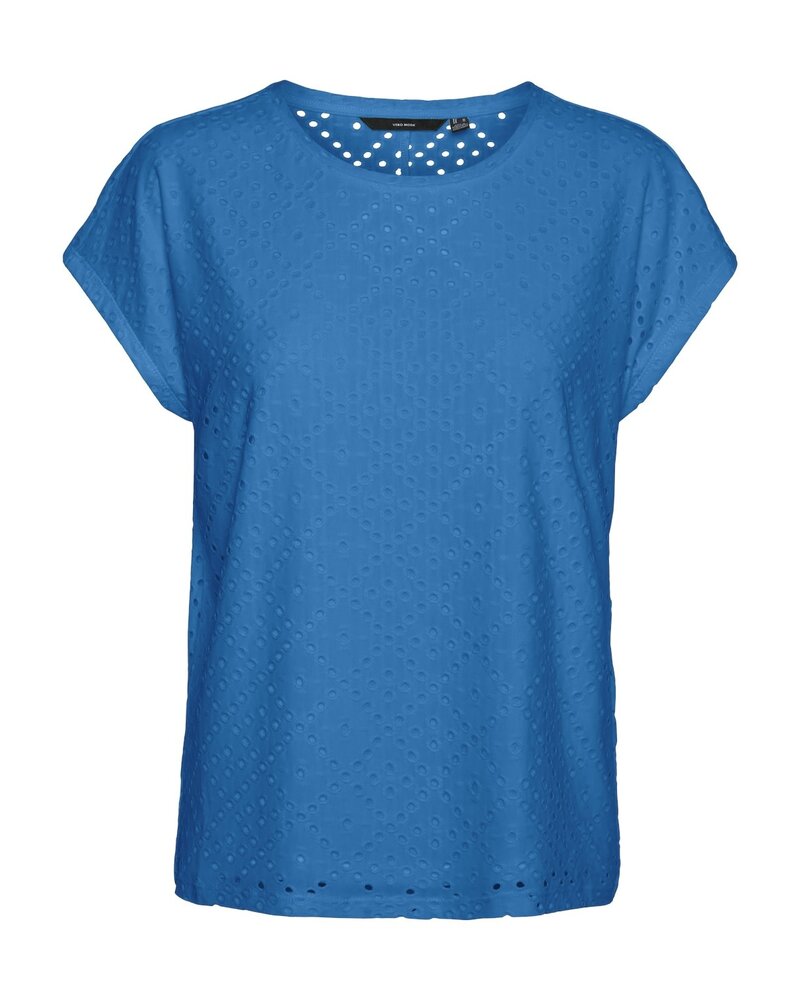 Vero moda VMTASSA SS TOP JRS GA Ibiza Blue