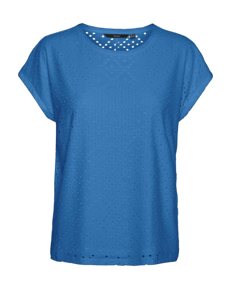 Vero moda VMTASSA SS TOP JRS GA Ibiza Blue