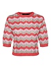 Vero moda VMMISA SS O-NECK PULLOVER Cayenne/W Pink PA 10314128