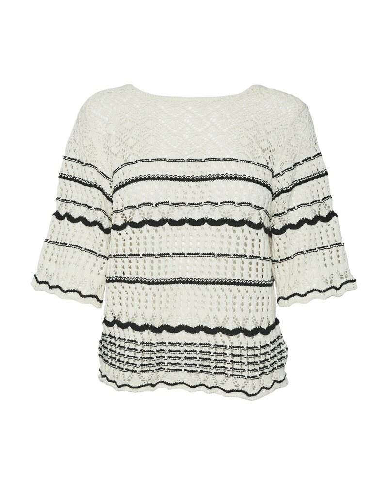 Vero moda VMMINOU 2-WAY 2/4 V-BACK PULLOVER