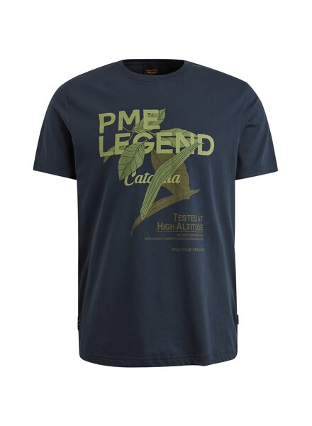 PME LEGEND PTSS2404571 Short sleeve r-neck single jersey