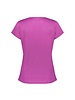 Geisha Fashion Women 42400-24   T-shirt fake linen with tape Purple