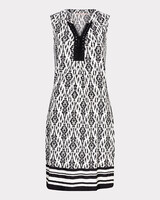 Esqualo HS24.30233  999  Dress Tone Ikat print