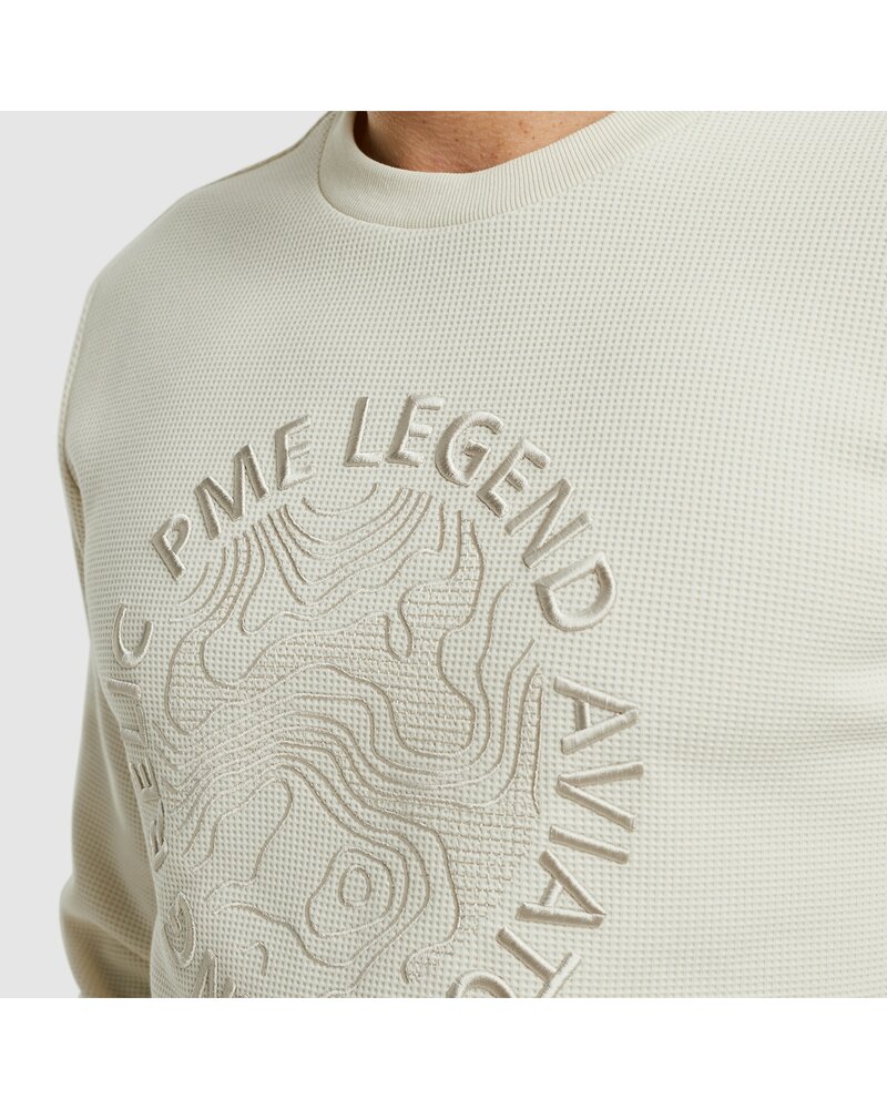 PME LEGEND PSW2408429 Crewneck waffle jersey 7013