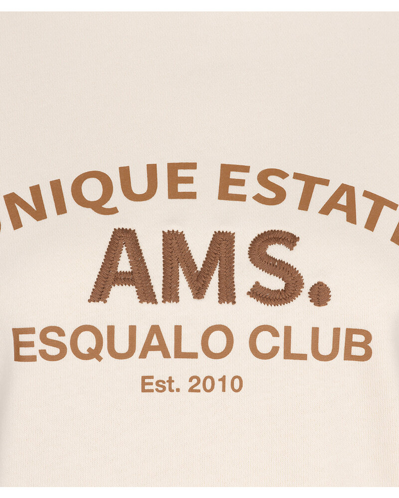 Esqualo F24.05534  Sweater embroidery “Estate"