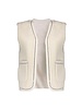 Geisha Fashion Women 45553-19 off-white Gilet Teddy embroidery