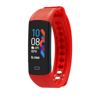 Fen Activity tracker – Hartslagmeter - Lichaamstemperatuur – Slaaptracker – Bloeddrukmeter – Rood