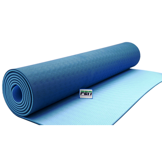 Fen Yoga Mat Blauw – fitness mat – extra dik –  geschikt voor yoga, crossfit, fitness en hometraining
