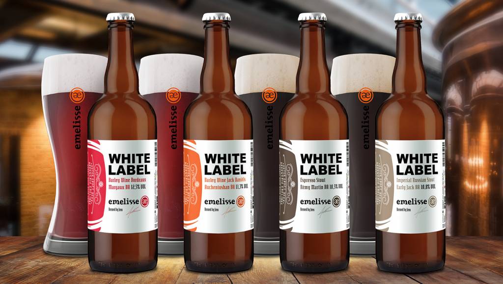 Emelisse White Labels & grote flessen Emelisse
