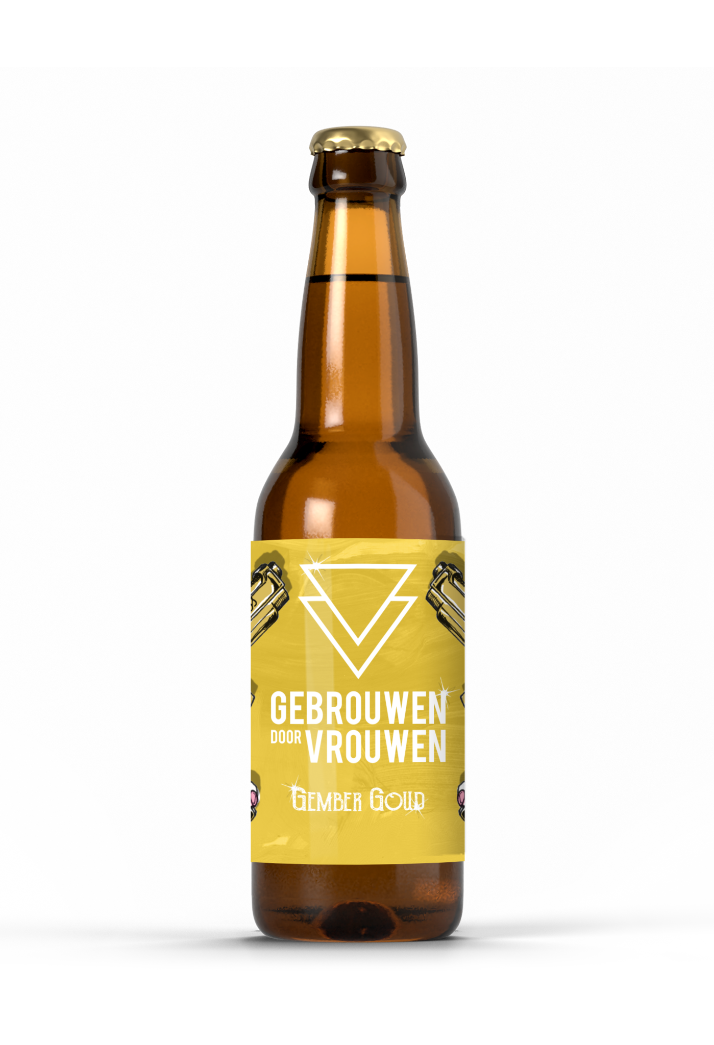 Gebrouwen door Vrouwen Gember Goud 24x33CL