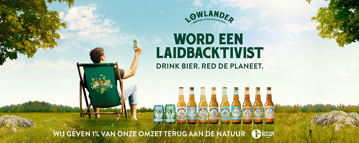 Gratis strandstoel bij Lowlander Beer