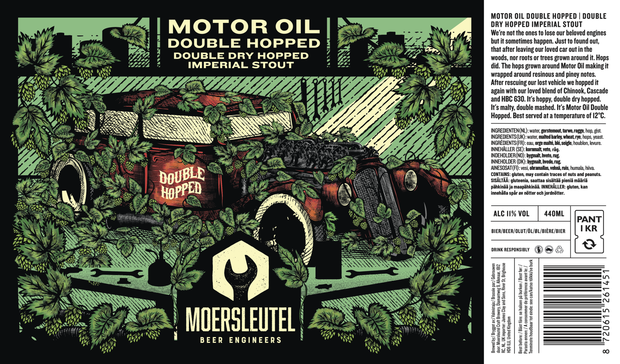 Moersleutel Motor Oil Double Hopped