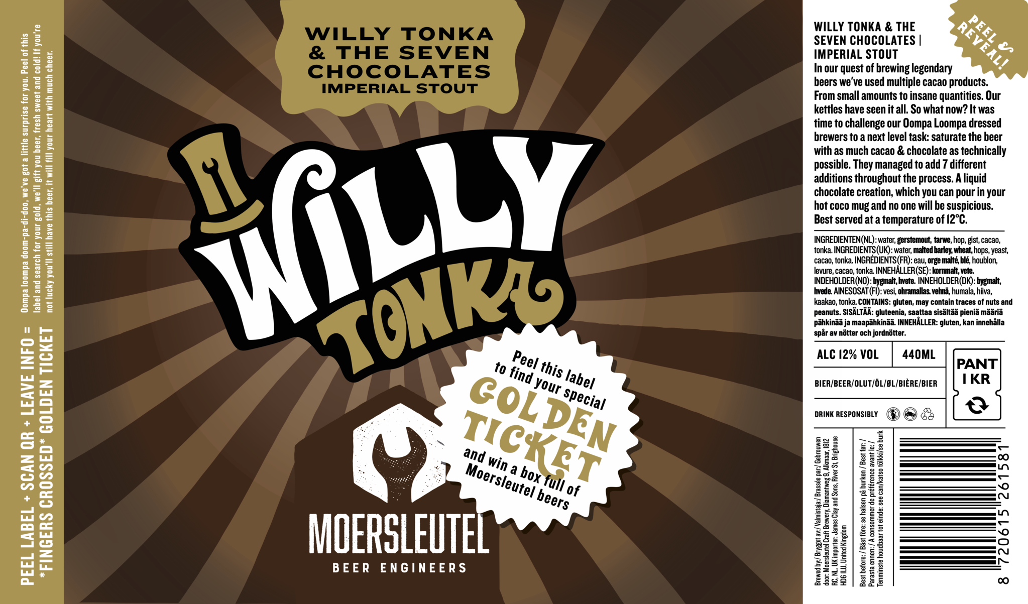 Moersleutel Willy Tonka & the Seven Chocolates 24x44CL