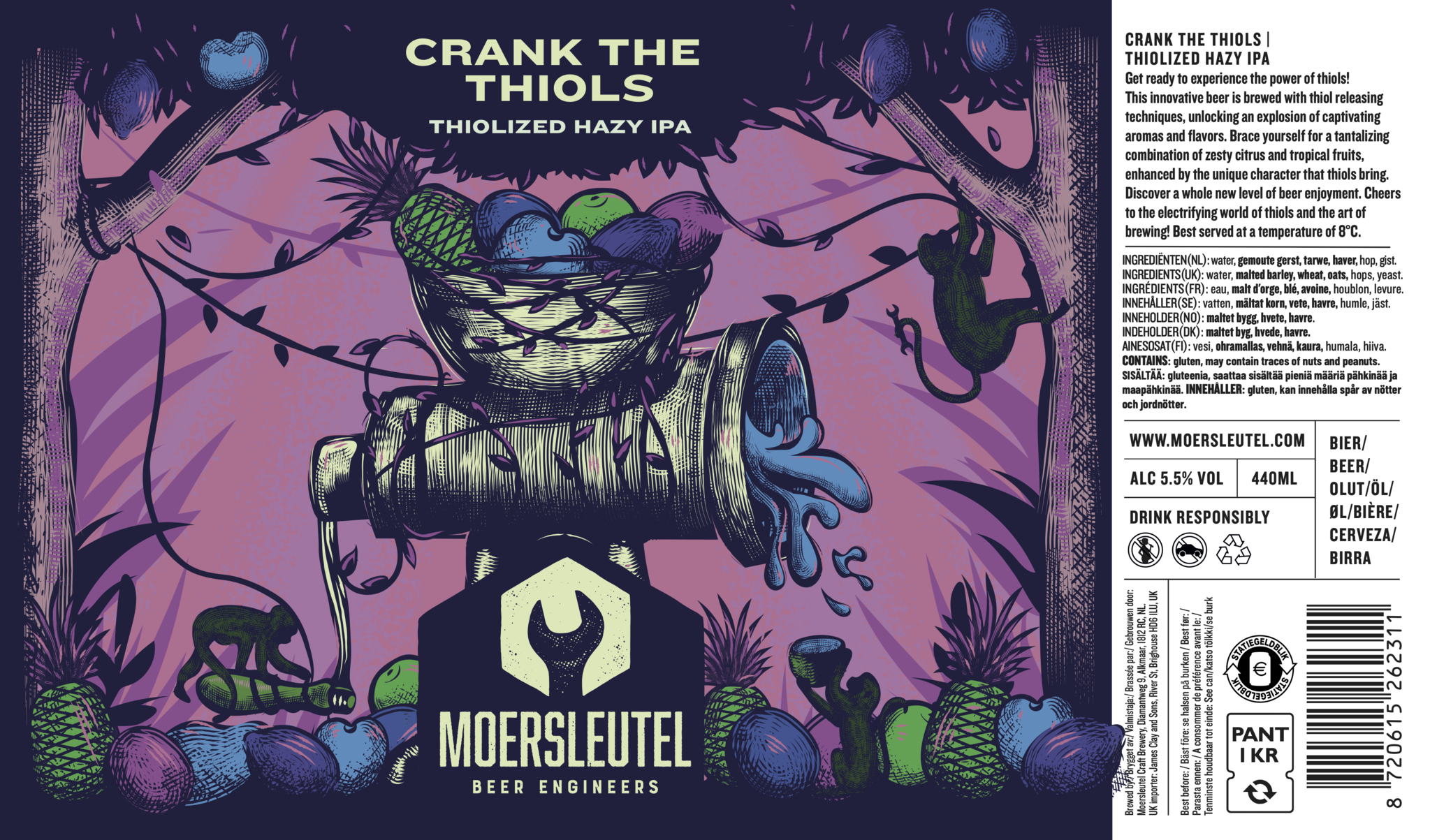 Moersleutel Crank the Thiols 24x44CL