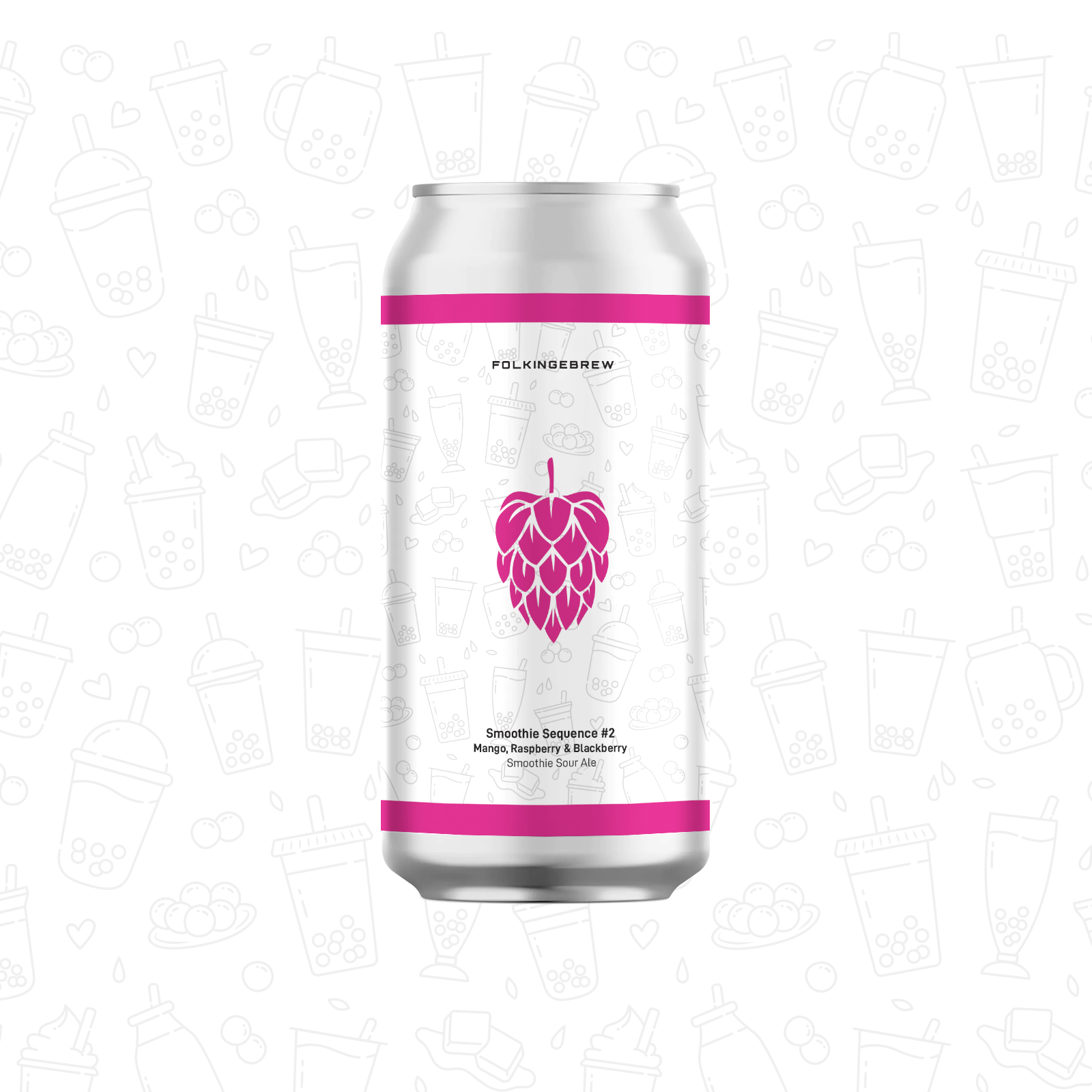 Folkingebrew Smoothie Sequence #2: Mango, Raspberry & Blackberry 12x44CL
