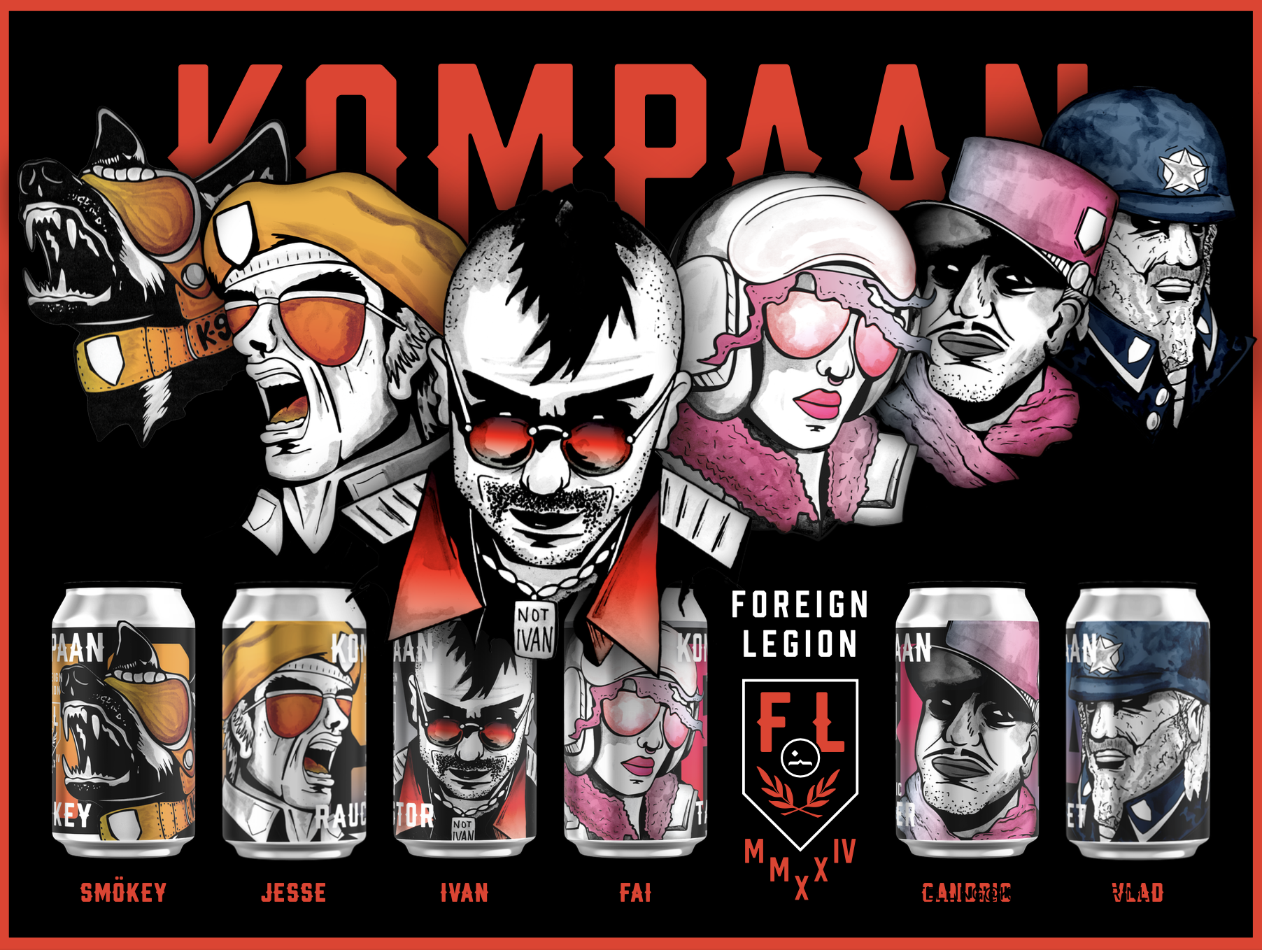 Kompaan Foreign Legion BA Mixdoos 2024 & nieuw van Folkingebrew