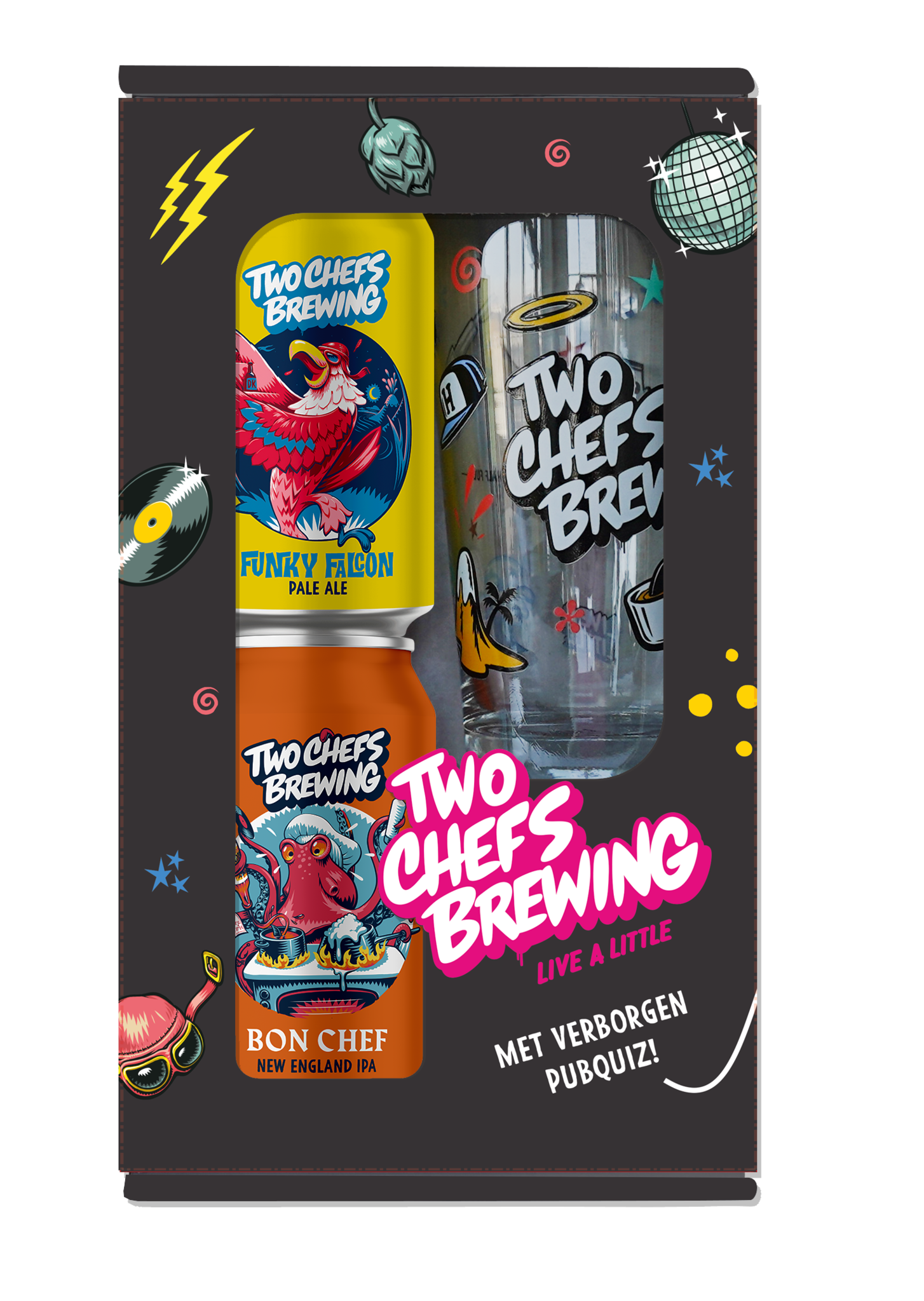 Two Chefs Brewing 2-Pack met Glas 6x2X33CL