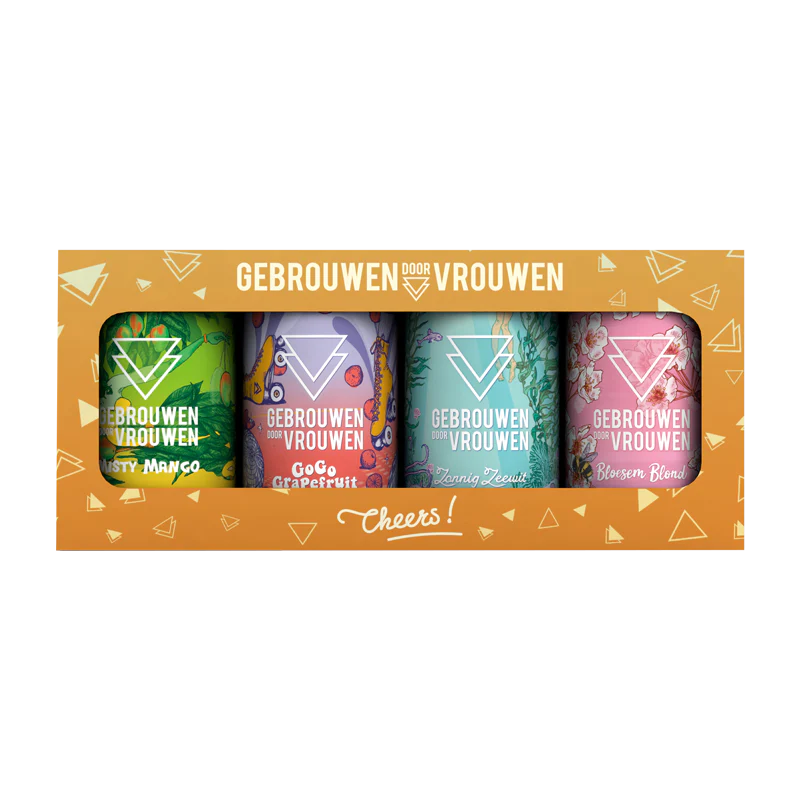 Gebrouwen door Vrouwen Geschenkverpakking 4-Pack 6x4x33CL
