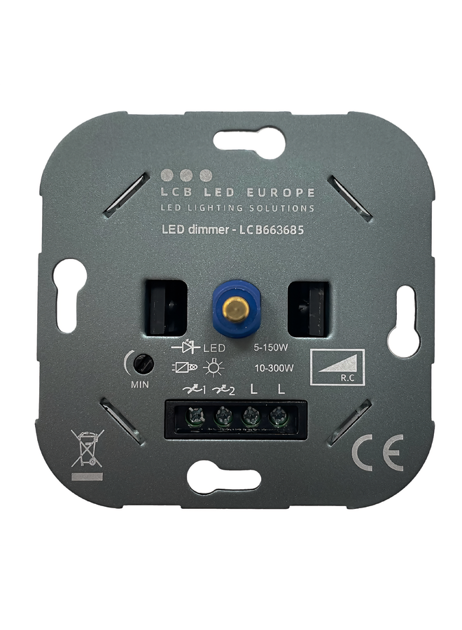 LED Dimmer 5-150W - Universeel Fase afsnijding - Compleet