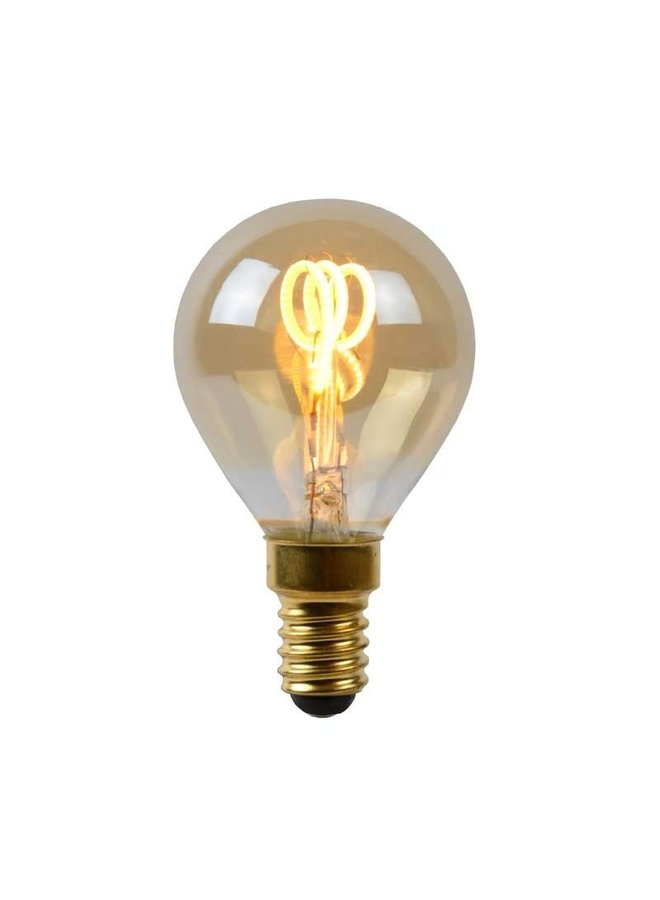 LED Filament lamp dimbaar - E14 P45 3W 2200K - Amber