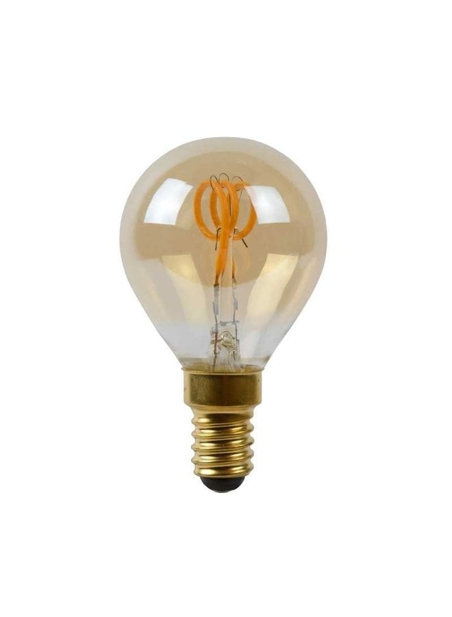 LED Filament lamp dimbaar - E14 P45 3W 2200K - Amber