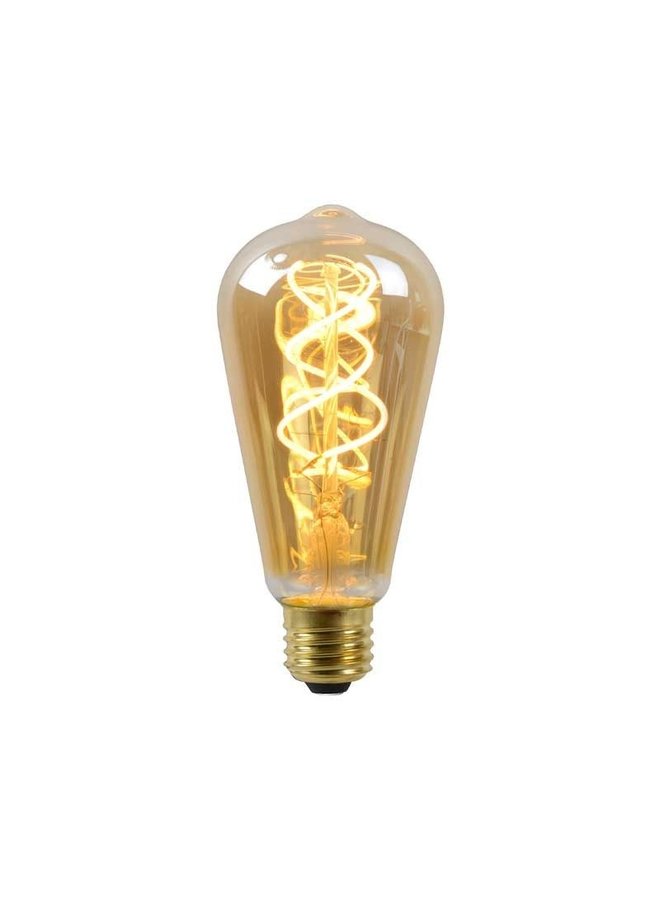 LED Filament lamp dimbaar - E27 ST64 5W 2200K - Amber